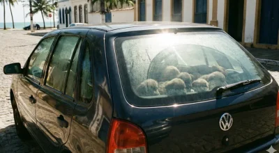 Mulher é presa por deixar 5 cachorros em carro fechado em Maceió. Veja