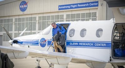 Aeronave PC-12 da NASA toma medidas para apoiar pesquisas de voo em toda a agência