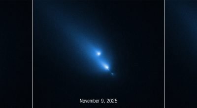 Hubble inesperadamente captura cometa se rompendo
