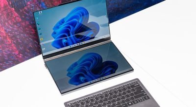 Os mais recentes conceitos malucos da Lenovo incluem um laptop com monitor portátil integrado
