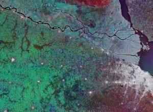 Terra vista do espaço: Buenos Aires