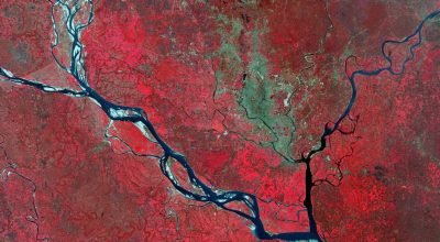 Terra vista do espaço: Dhaka, Bangladesh