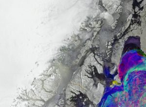 Terra vista do espaço: a mudança do gelo da Groenlândia