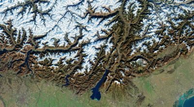 Terra vista do espaço: visão olímpica