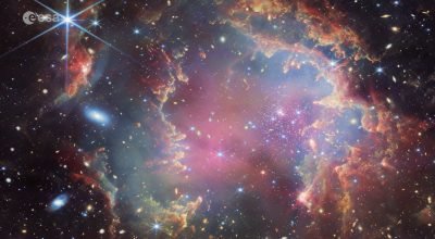 Voe pelas paisagens cósmicas de Webb