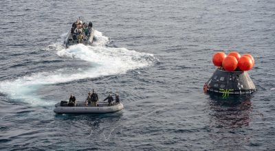 Treinamento de recuperação Artemis II - NASA