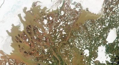 Rastreando o fluxo de água doce do Ártico a partir do espaço