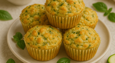 Receita de Muffin de Abobrinha com Queijo