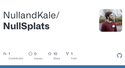 GitHub - NullandKale/NullSplats