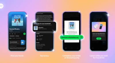 Spotify faz parceria com Bookshop.org para vender livros físicos