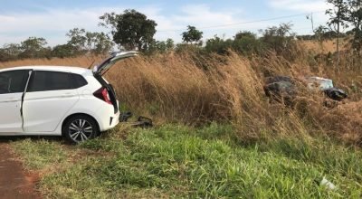 Casal morre e uma criança e uma mulher ficam feridas em colisão frontal de carros na BR-060 em MS