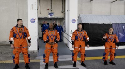 Demonstração do dia de lançamento do ensaio da equipe Artemis II