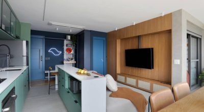 Apê descolado e psicodélico tem mais de 30 cores na paleta