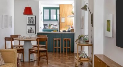 Banheiro vira quarto, área de serviço vira sala e quarto vira suíte neste apartamento de 85 m²