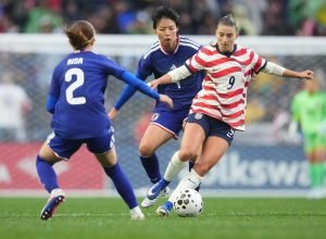 Seleção Feminina dos EUA cai para o Japão por 1 a 0 no segundo encontro da série de três jogos