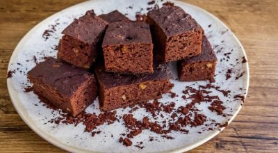 brownie de chocolate que não faz sujeira