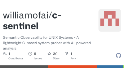 GitHub - williamofai/c-sentinel: Observabilidade Semântica para Sistemas UNIX