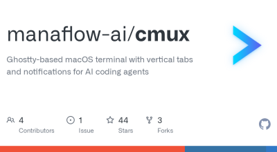 manaflow-ai/cmux: terminal macOS baseado em Ghostty com guias verticais e notificações para agentes de codificação de IA