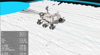 Visualizando a viagem planejada pela IA do Perseverance em Marte