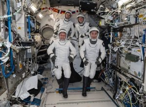 NASA hospeda astronautas SpaceX Crew-11 para evento público na sede