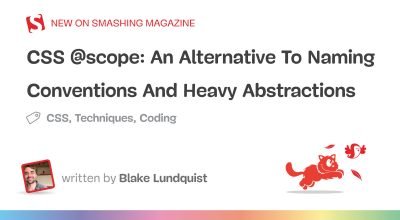 Uma alternativa às convenções de nomenclatura e abstrações pesadas - Smashing Magazine