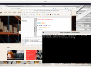 Desktop de desenvolvedor auto-hospedado QNX – versão inicial