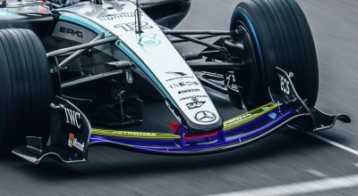 Mercedes apresenta asa dianteira 'exótica' em Barcelona