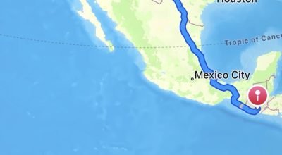 Apple Maps afirma que está a 47.905 milhas de distância