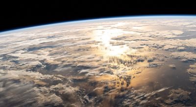 Sunglint no Oceano Atlântico - NASA