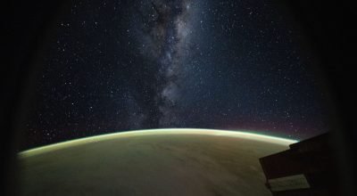 Vistas brilhantes da estação espacial