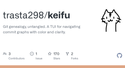 trasta298/keifu: Genealogia Git, desembaraçada. Uma TUI para navegar em gráficos de commit com cor e clareza.