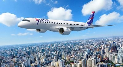 Faça sua aposta! Primeiras rotas da Latam com o jato Embraer E2 serão conhecidas no próximo mês