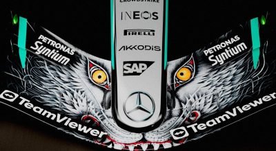 Mercedes lança nova pintura com lobo para GP do Japão
