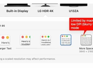 Nova limitação HiDPI Apple Silicon M4 e M5 em monitores externos 4K