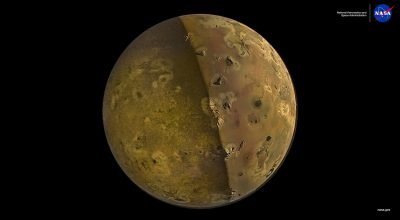 Lua vulcânica de Júpiter, Io - NASA