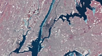 Rio Hudson gelado - NASA