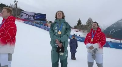VÍDEO:“Tema da Vitória” toca após ouro de Pinheiro nas Olimpíadas