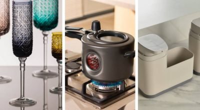 Panela de pressão com visor, cristal colorido e esponja para airfryer são destaques da ABUP