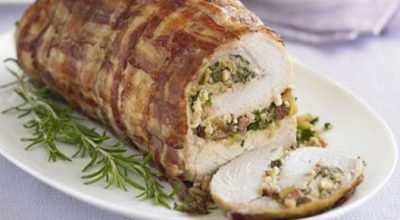 Peito de peru recheado - Receitas de Comidas