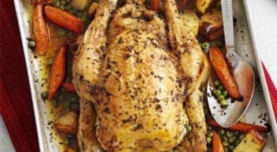 Peru assado de Natal