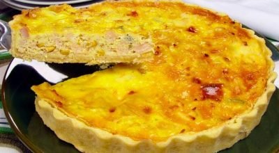 Receita de quiche de frango com requeijão sem complicação