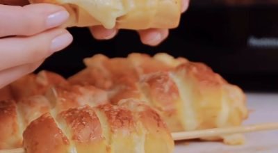 Receita: pão de alho de bisnaguinhas com queijo na Air Fryer