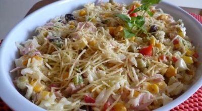 Salpicão de natal - Receitas de Comidas