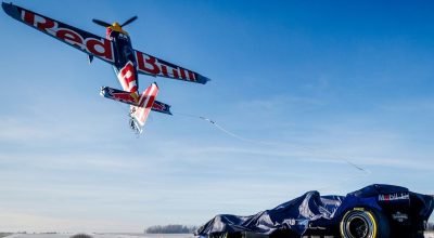 F1:Acrobacia para revelar carro da Red Bull quase causou acidente