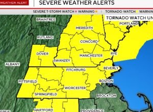 Alertas de tornado, relógio expira em Massachusetts