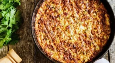 Essa torta de carne moída fica pronta em apenas 40min!