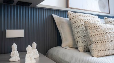 Você não vai acreditar do que a cabeceira deste quarto é feita!